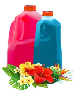 Colorful Hidden Treasure specialty drinks to go